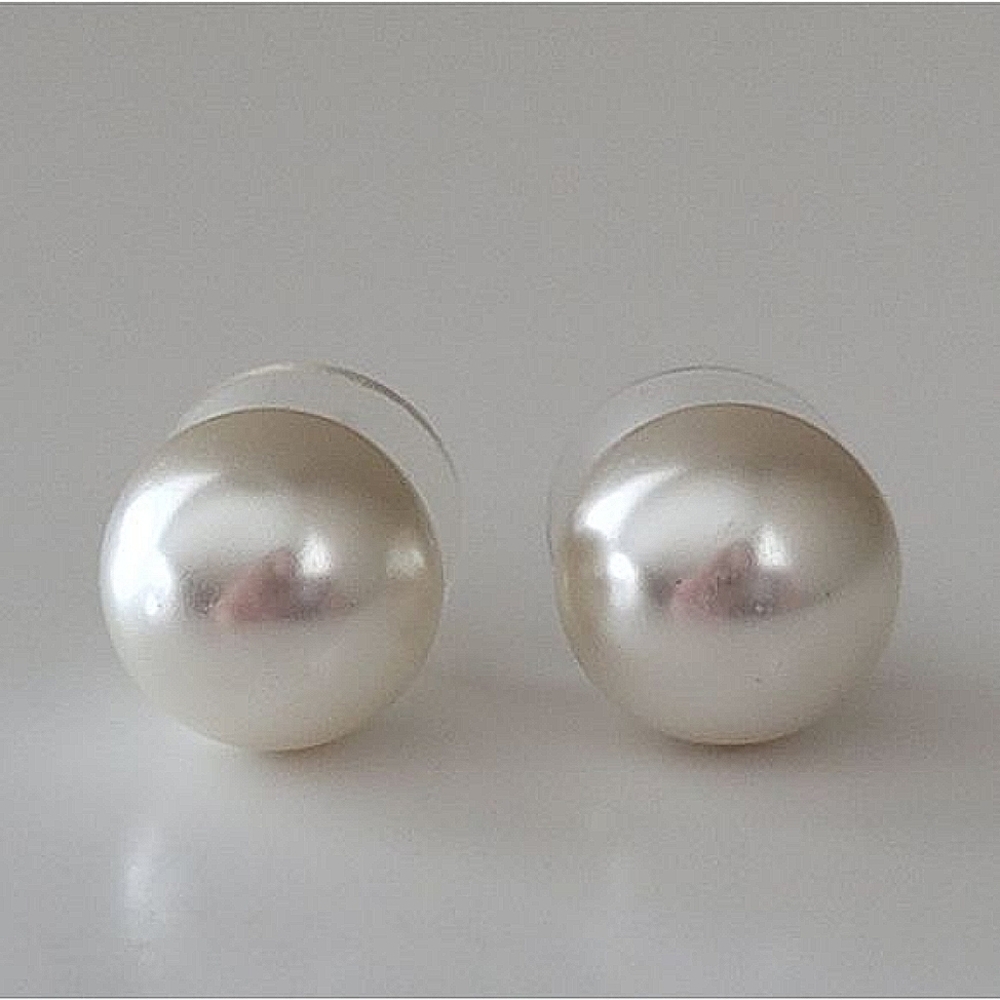 Faux Pearl Stud Earrings #0029